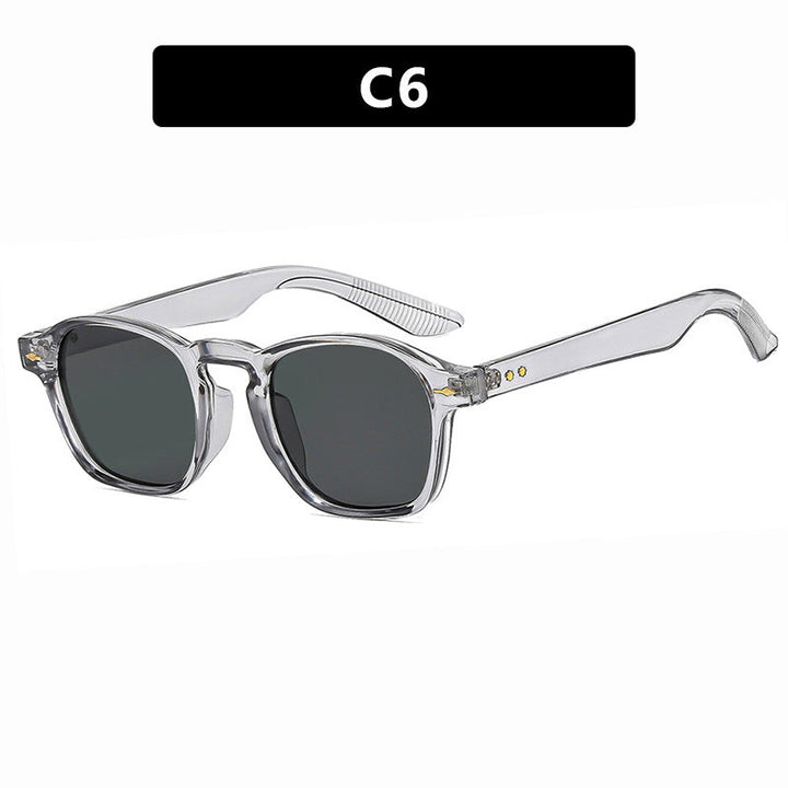 Ladies fashionable rectangular glasses with transparent frame Kalsten