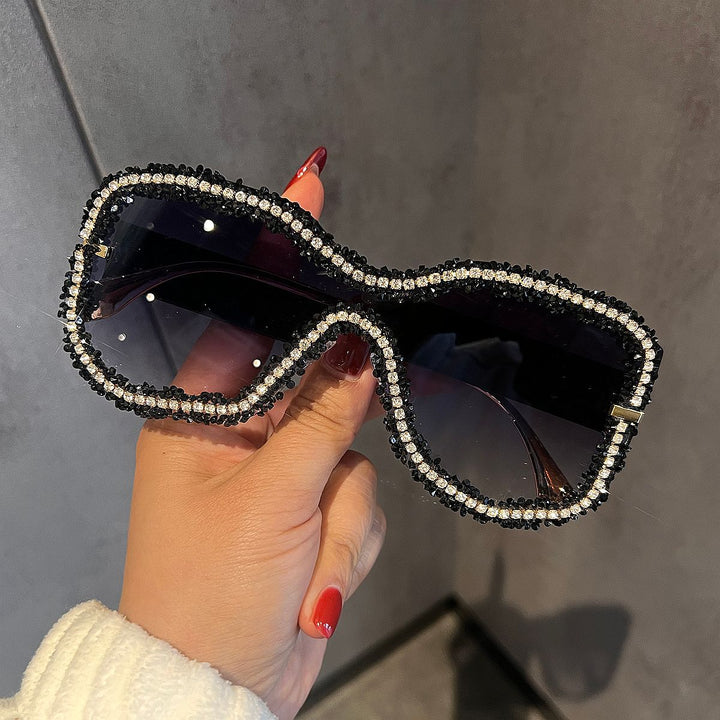 Women's Glamorous Sunglasses with Striking Crystal Frame Kalsten