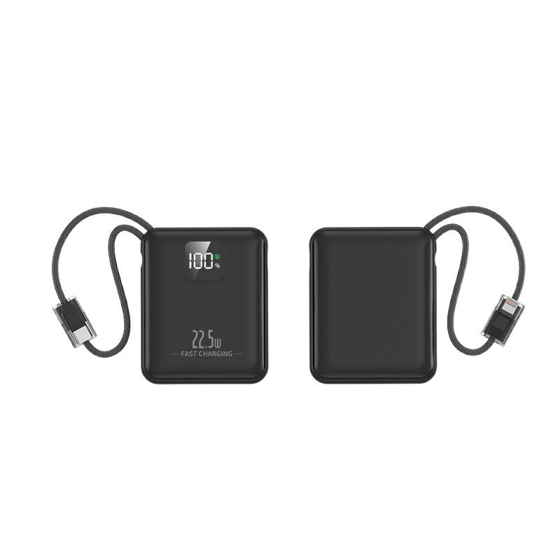 Slim power bank with integrated fast charging port and digital battery level indicator Kalsten
