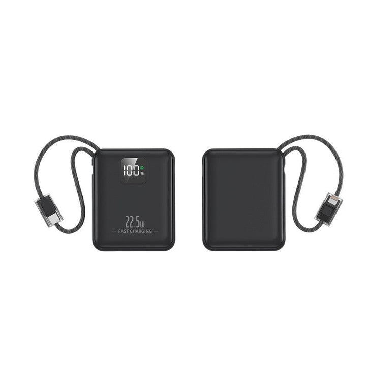 Slim power bank with integrated fast charging port and digital battery level indicator Kalsten