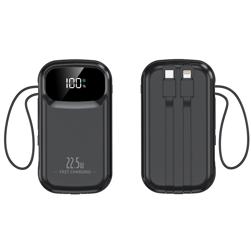 Portable power bank with fast charging connection and LCD display Kalsten