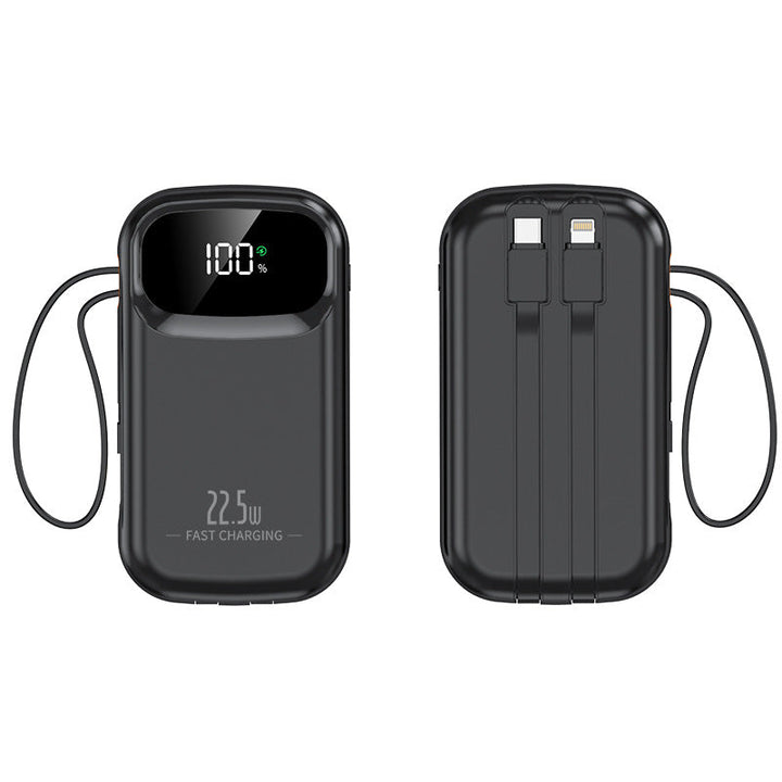 Portable power bank with fast charging connection and LCD display Kalsten