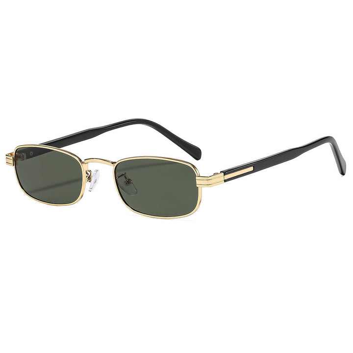 Ladies fashionable sunglasses with stylish metal frame and orange lenses Kalsten