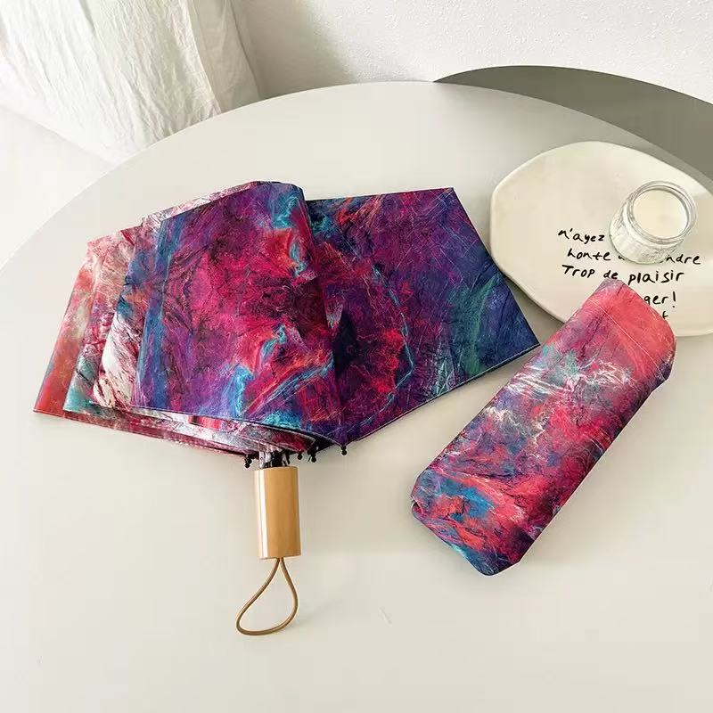 Women's Folding Umbrella with Creative Art Design Kalsten