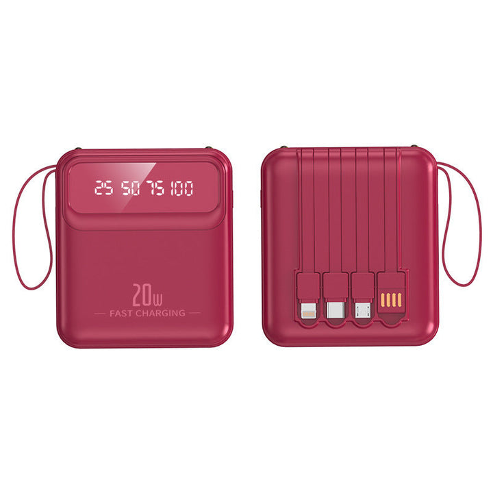 Portable power bank with integrated multifunction charging technology Kalsten