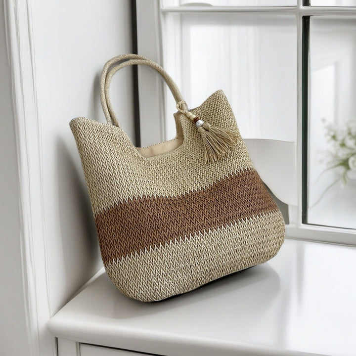 Handcrafted straw bag Kalsten