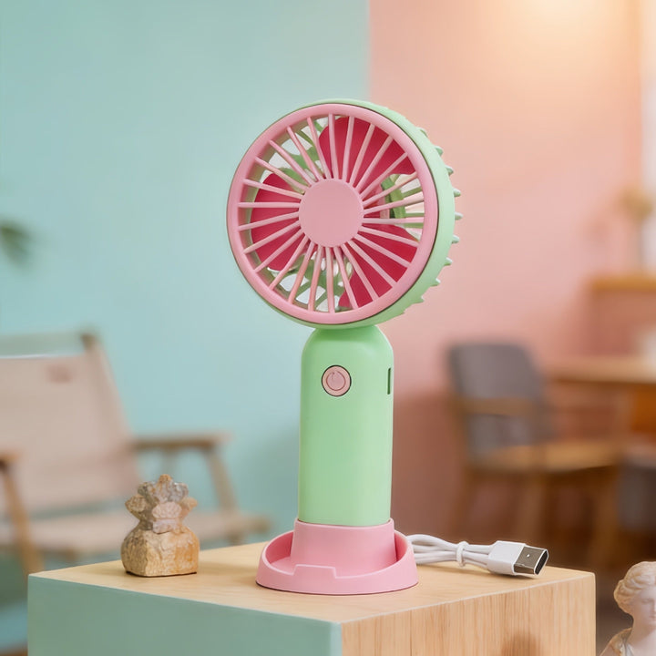 Women Portable Mini Handheld Fan with Flexible Use Kalsten