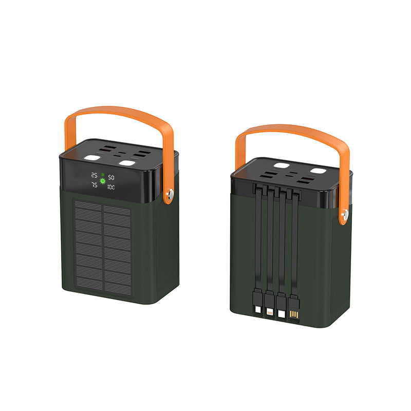 Portable solar power bank with multifunctional charging port and intuitive LED display Kalsten