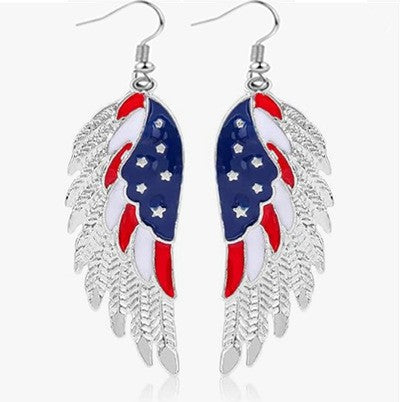 Ladies playful star earrings with crystal embellishment and hook closure Kalsten