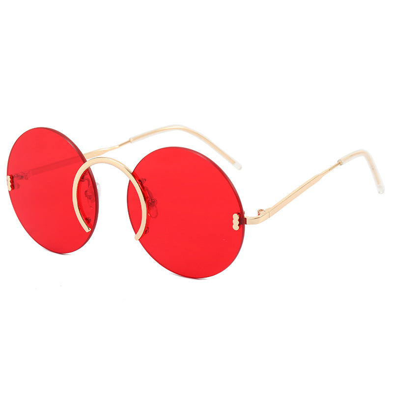 Women's fashionable round sunglasses with innovative metal frame Kalsten