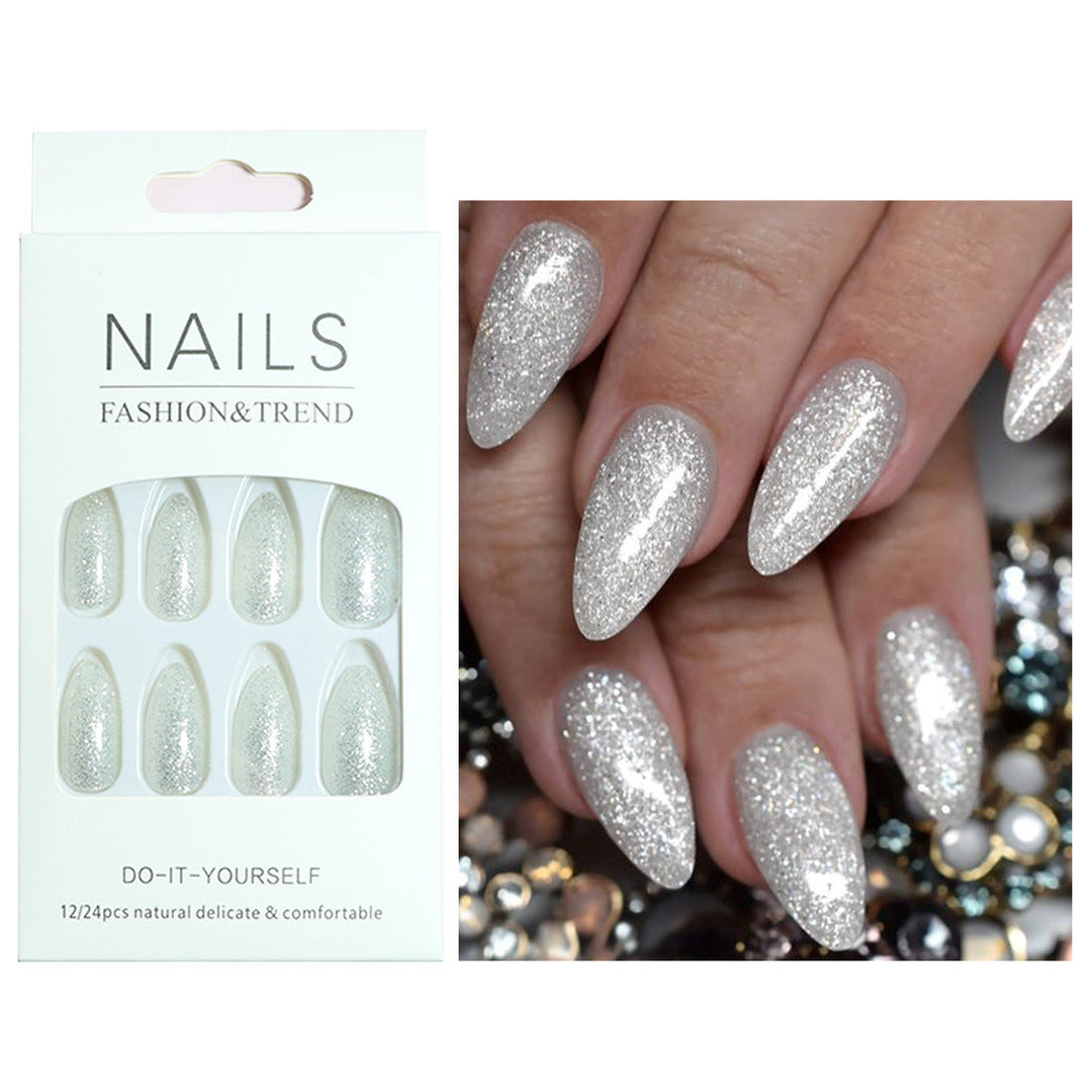 Sparkling Glamour Stiletto Press-On Nails Kalsten
