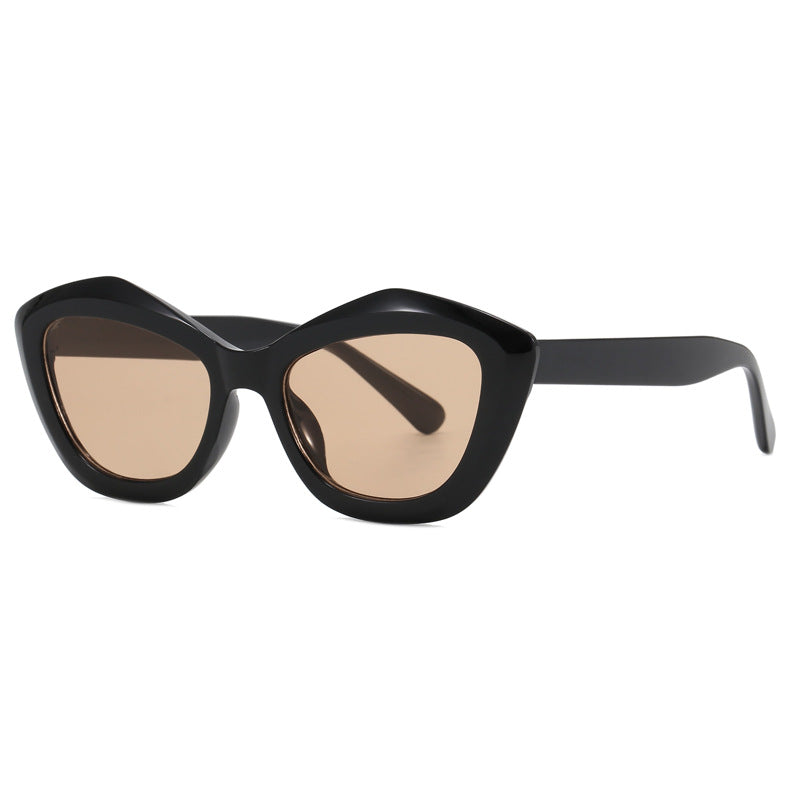 Ladies Cat-Eye Sunglasses with Stylish Leopard Pattern Kalsten