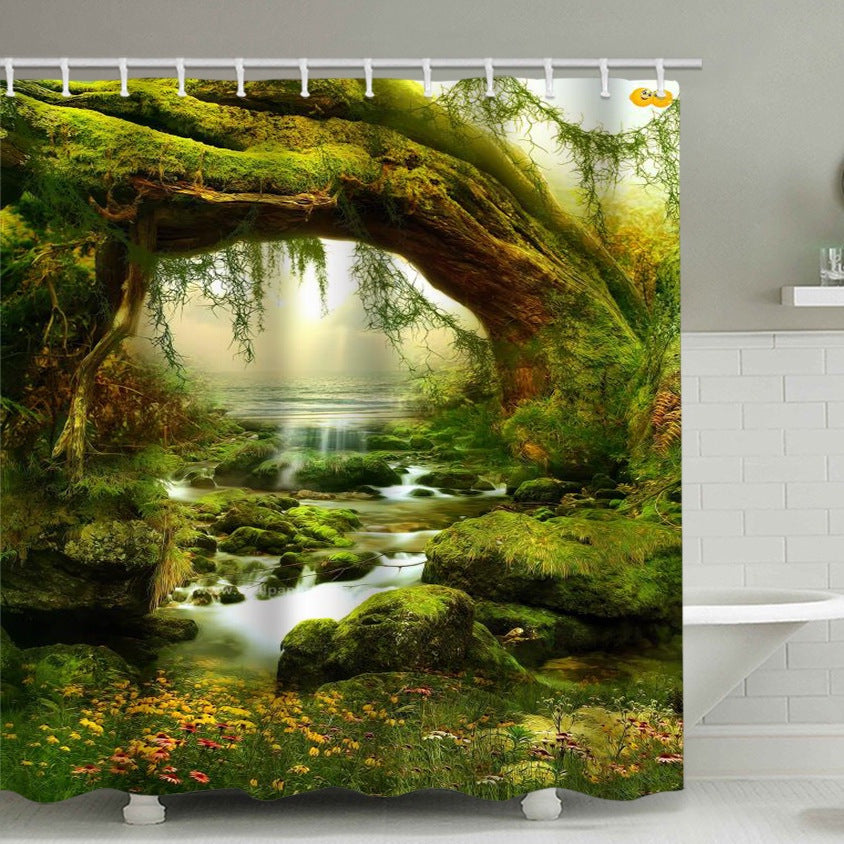 Floral Cherry Blossom Shower Curtain Kalsten