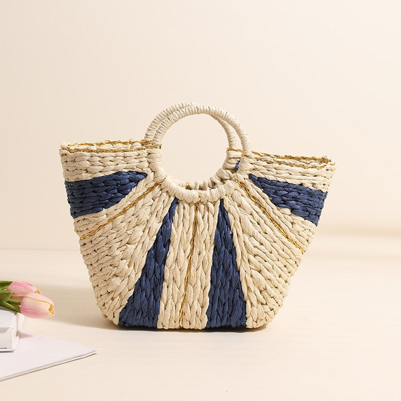 Handcrafted basket bag in modern design Kalsten