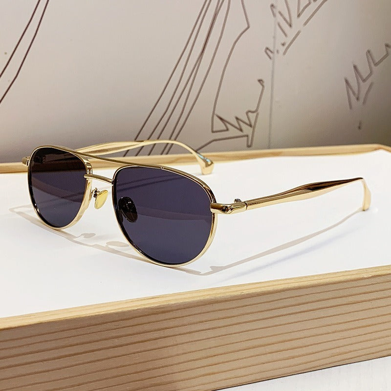 Men's Vintage-Inspired Round Frame Sunglasses Kalsten