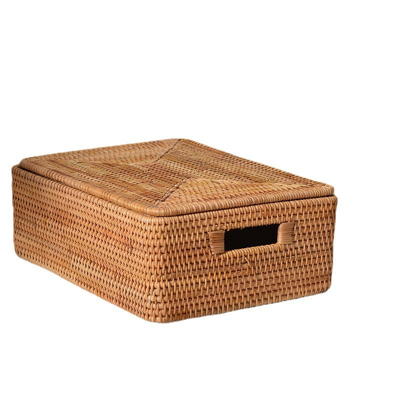 Women rectangular rattan storage basket Kalsten