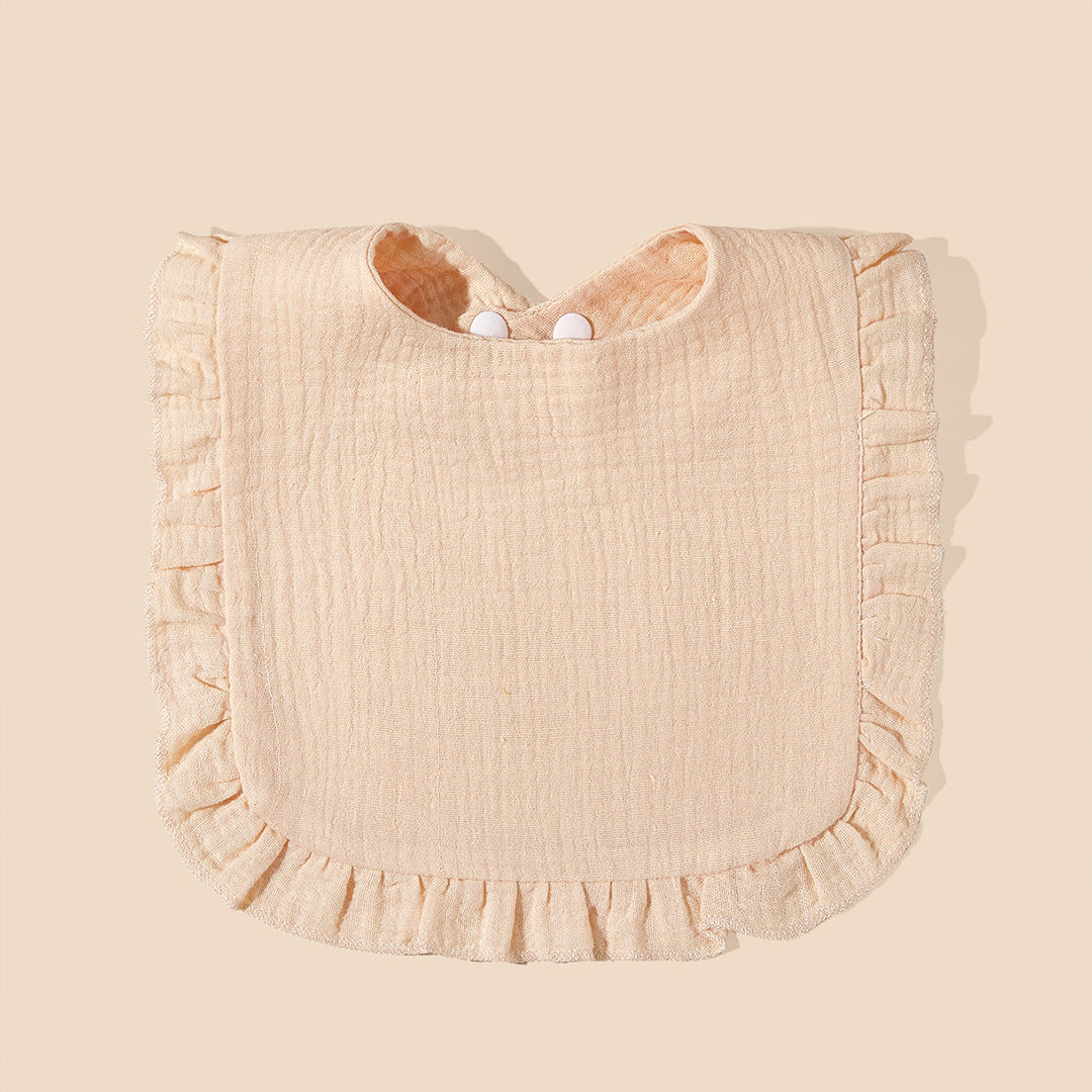 Soft Ruffled Muslin Baby Bib kalsten
