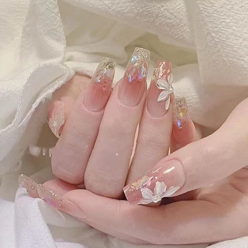 Artificial Art Nails with Moon and Star Design Kalsten