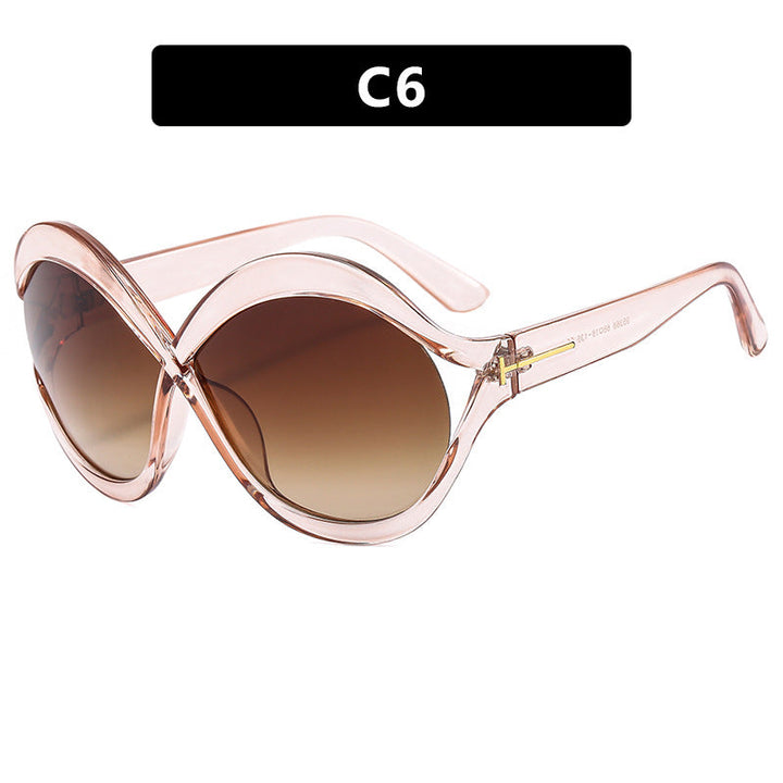 Women's extravagant Cat-Eye sunglasses with curved frame Kalsten
