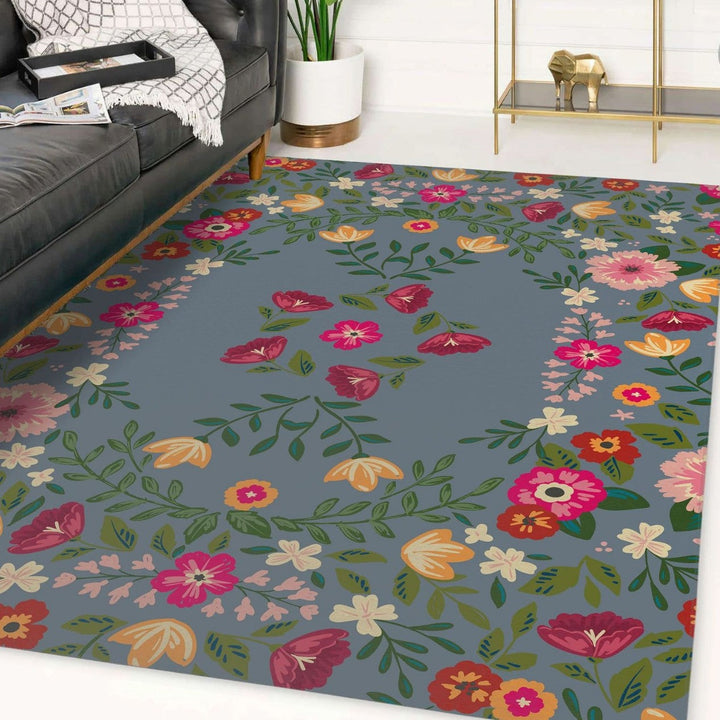 Floral Patterned Area Rug Kalsten