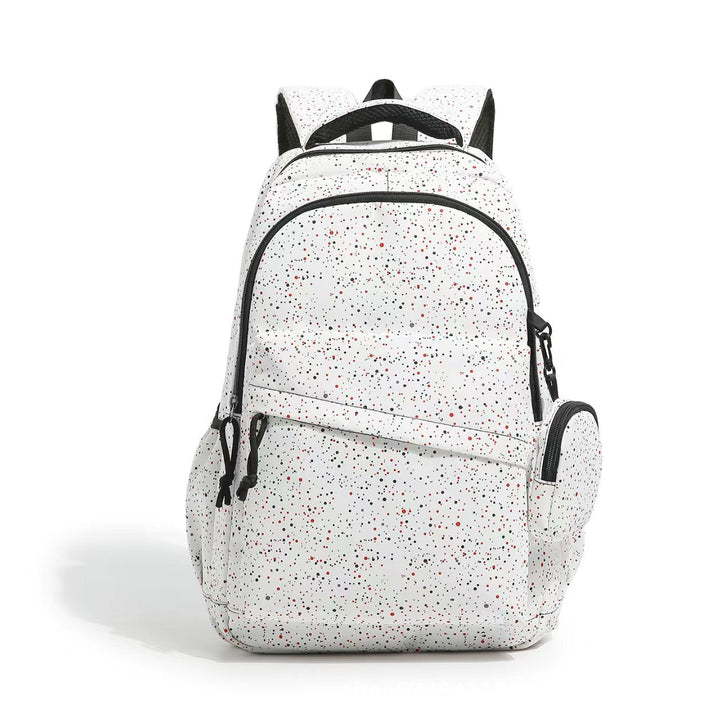 Everyday backpack with ergonomic compartment arrangement and creative motif details Kalsten