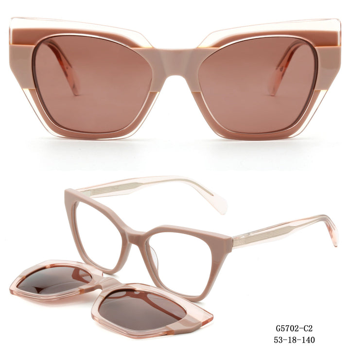 Women's striking oversized sunglasses with removable lenses Kalsten