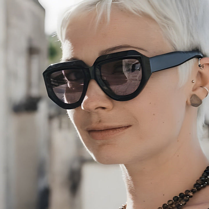 Women's fashionable sunglasses with unique, angular frame Kalsten