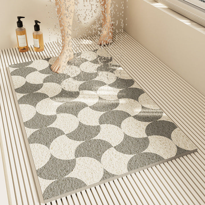 Slip-Resistant Geometric Bath Mat Kalsten