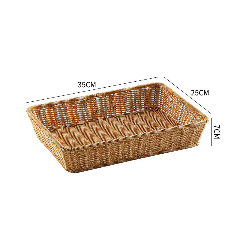Handwoven Rectangular Storage Tray Kalsten