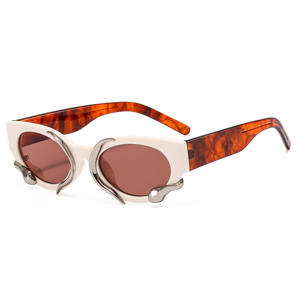 Women's designer sunglasses with a unique, sculptural frame Kalsten