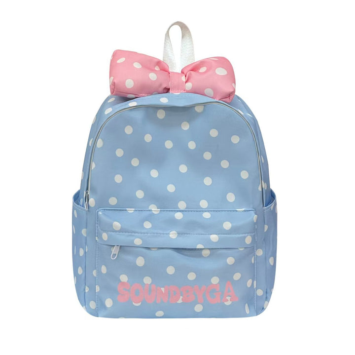 Girls Polka Dot Bow-Detail Backpack Kalsten