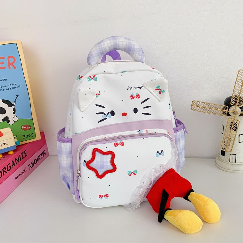 Children's Adorable Character Design Mini School Backpack