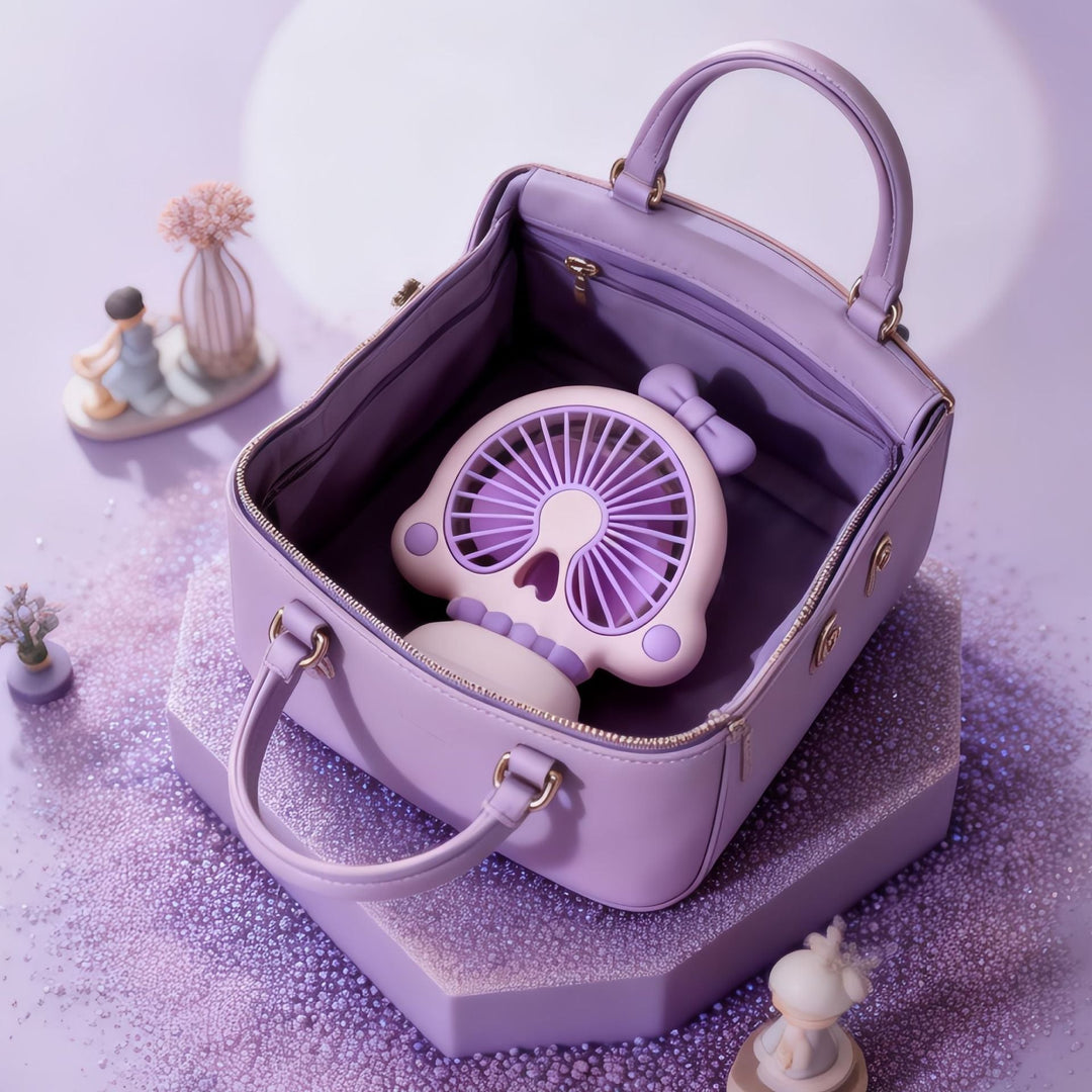 Women's Mini Table Fan in Creative Skull Design Kalsten
