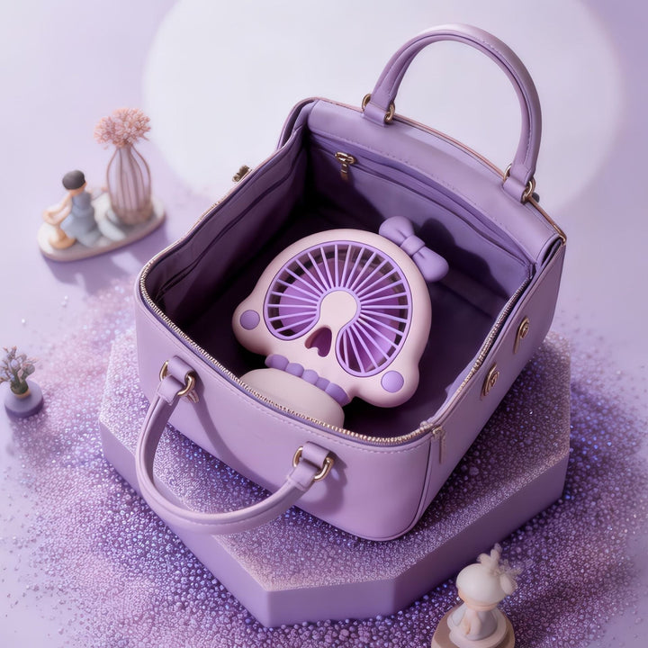 Women's Mini Table Fan in Creative Skull Design Kalsten