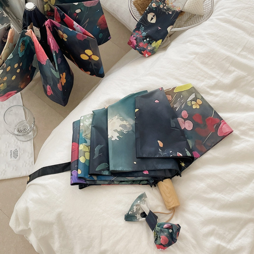 Women's Foldable Shoulder Bag with Colorful Design Kalsten