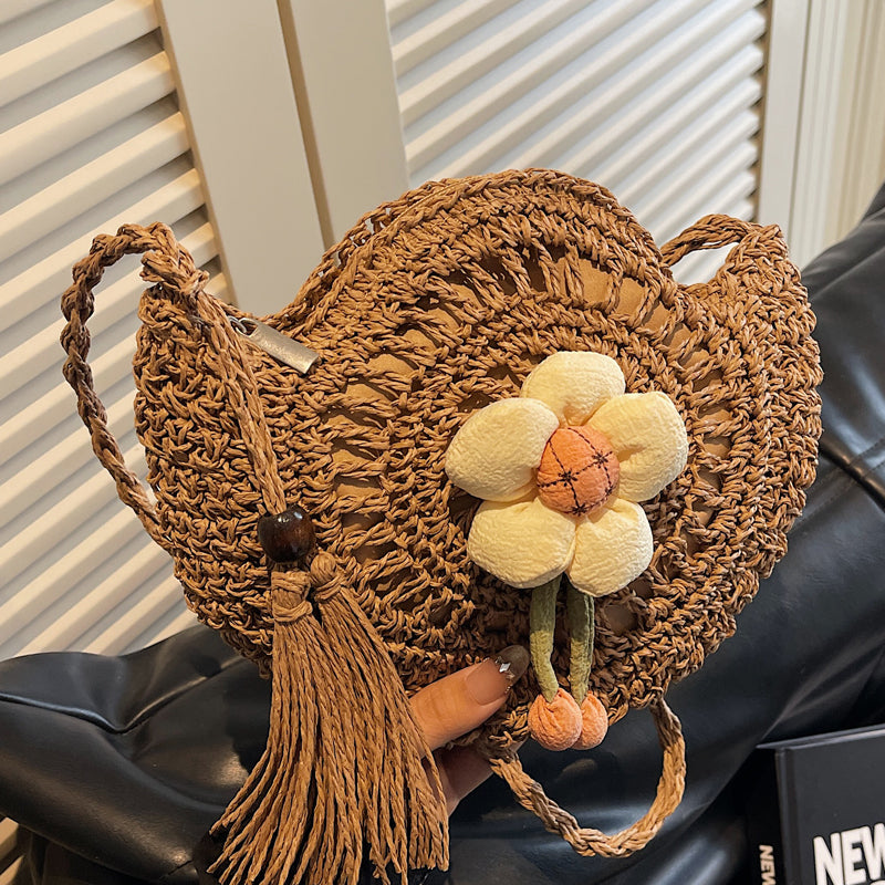 Hand-knotted flower-shaped bag Kalsten