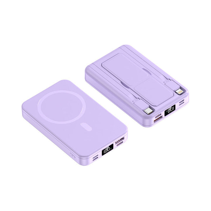 Magnetic portable charger with integrated cable Kalsten