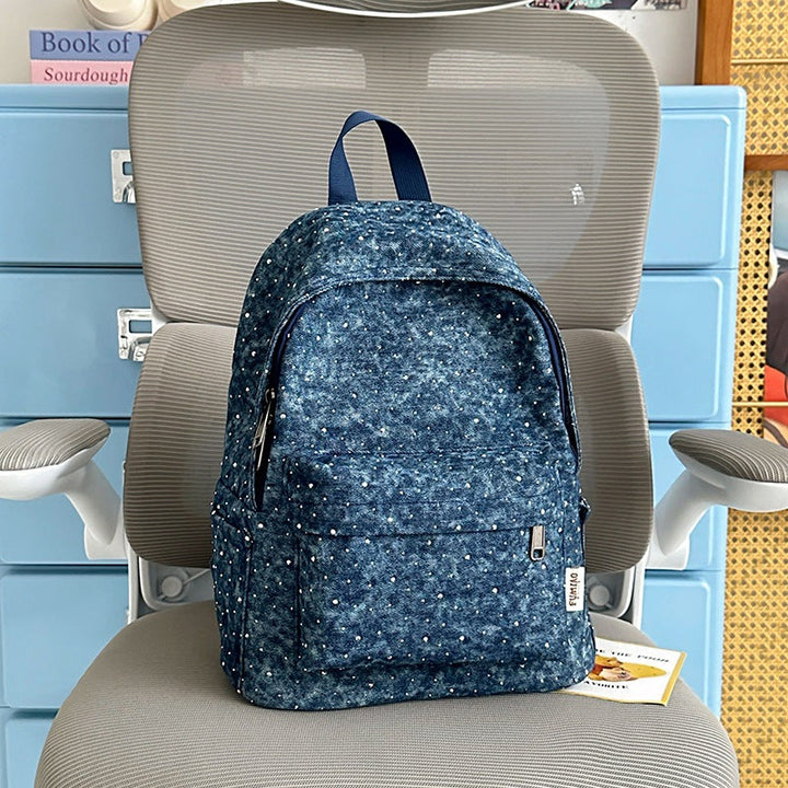 Casual Lightweight Backpack with Polka Dot Design Kalsten