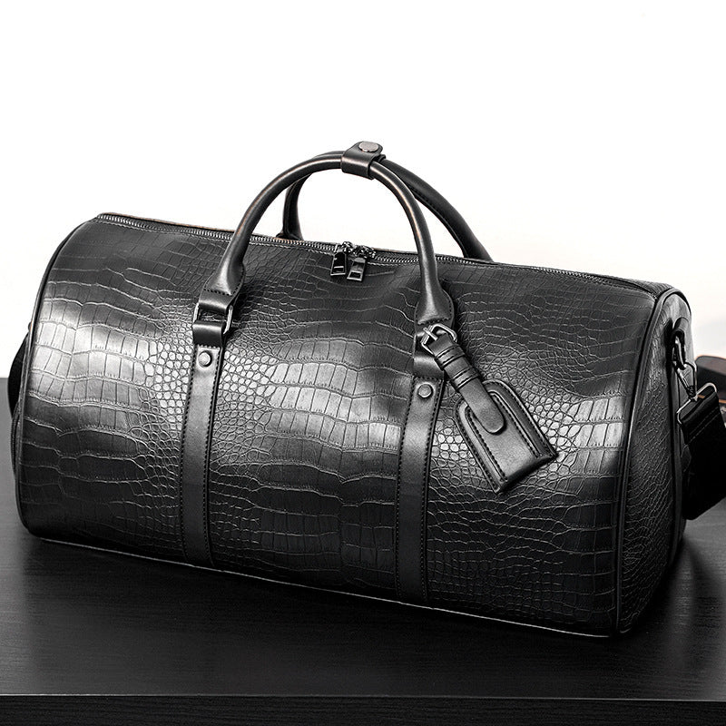 Elegant Travel Bag in Luxurious Crocodile Look Kalsten