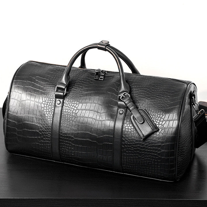 Elegant Travel Bag in Luxurious Crocodile Look Kalsten