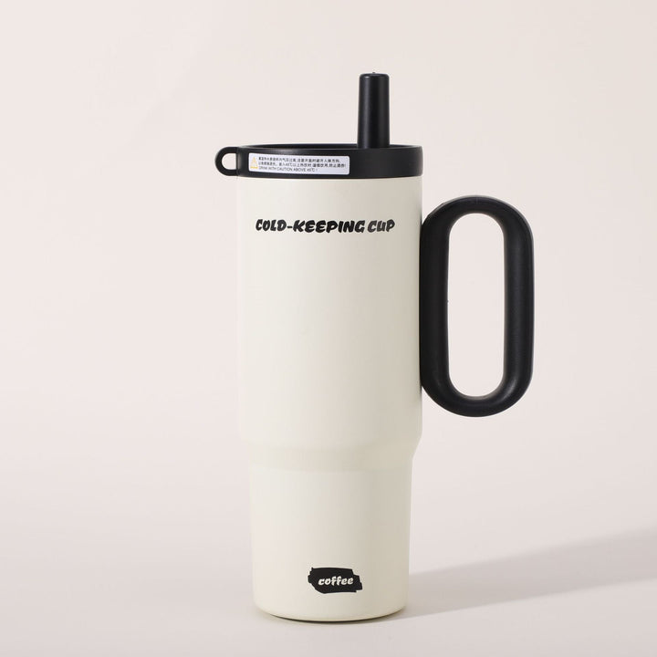 Ladies insulated coffee mug with carrying handle Kalsten