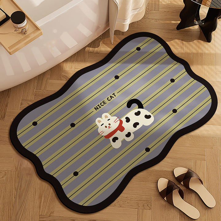 Cute Panda-Themed Bath Mat Kalsten