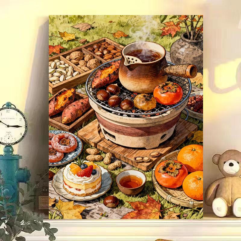 Autumn Harvest Kitchen Art Print Kalsten