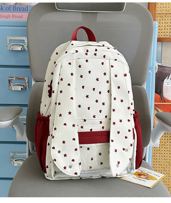 Comfortable Star-Printed School Backpack Kalsten