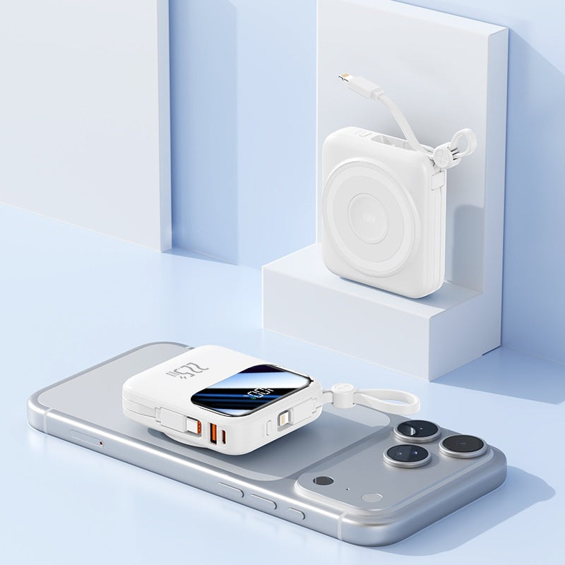 Portable power bank with innovative cable management system and fast charging function Kalsten