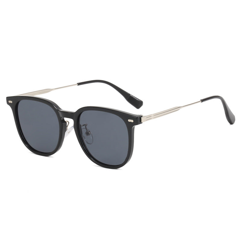 Women's clear rectangular glasses with delicate metal frame Kalsten