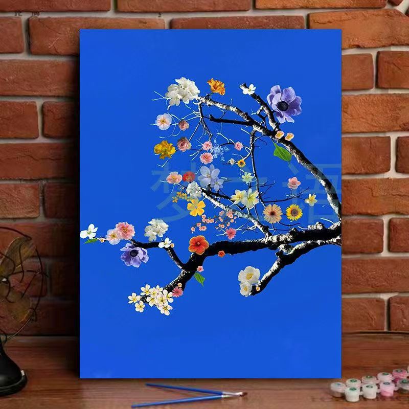 Floral Landscape Canvas Art Print Kalsten