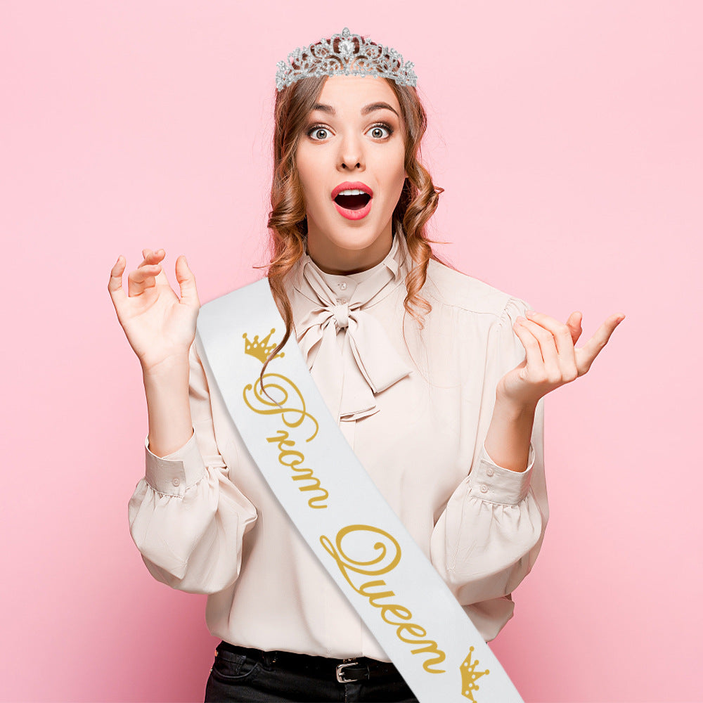 Ladies crown with festive sash set Kalsten