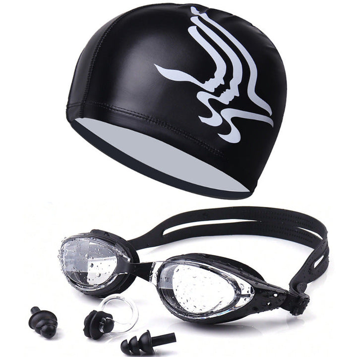 Swim set with hydrodynamic swimming goggles and Kalsten swim cap