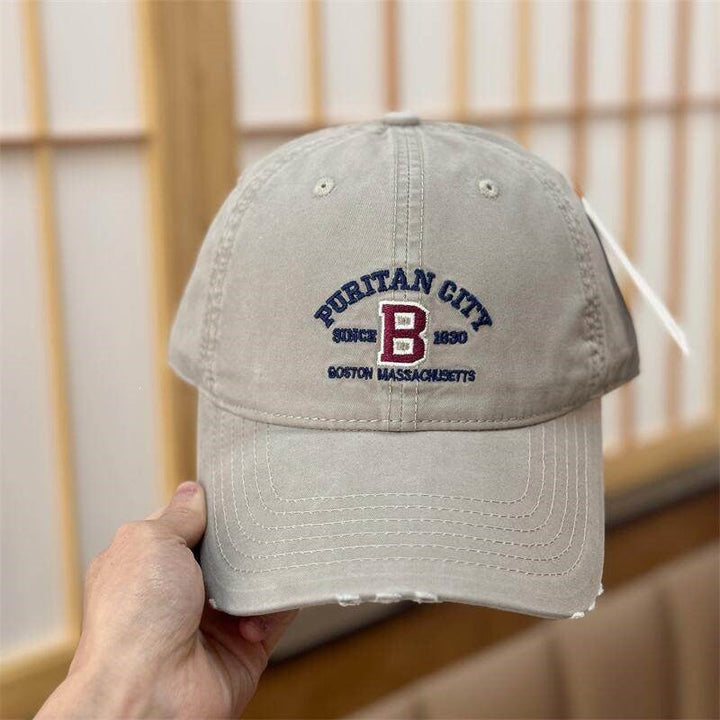 Women's Vintage Distressed Embroidered Baseball Cap Kalsten